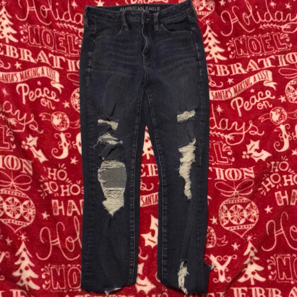 american eagle super high rise jeans